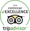 Certificat d'excellence Tripadvisor